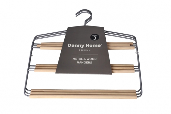 Կախիչ հագուստի մետաղ փայտ Danny Home MH08G-3 
