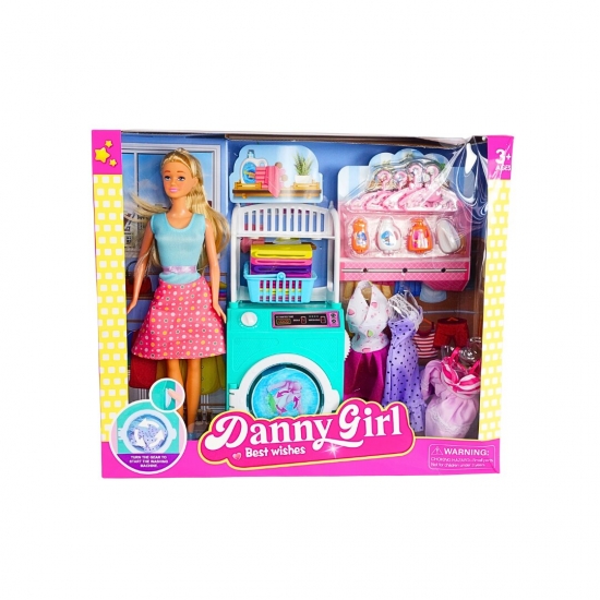 Խաղալիք տիկնիկ լվացքի պարագաներով Danny Girl  F9G-4102 