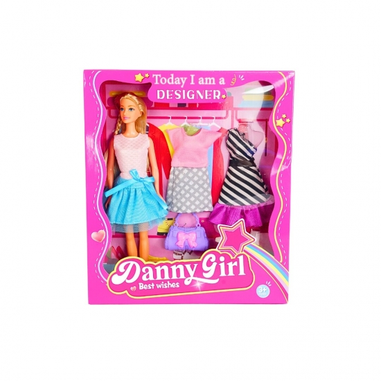 Խաղալիք տիկնիկ զգեստներով/պայուսակով Danny Girl  F9G-4109 