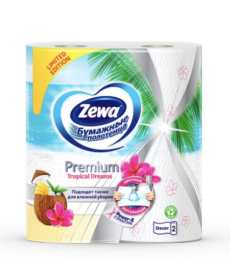 Խոհանոցային սրբիչ Zewa  Premium decor