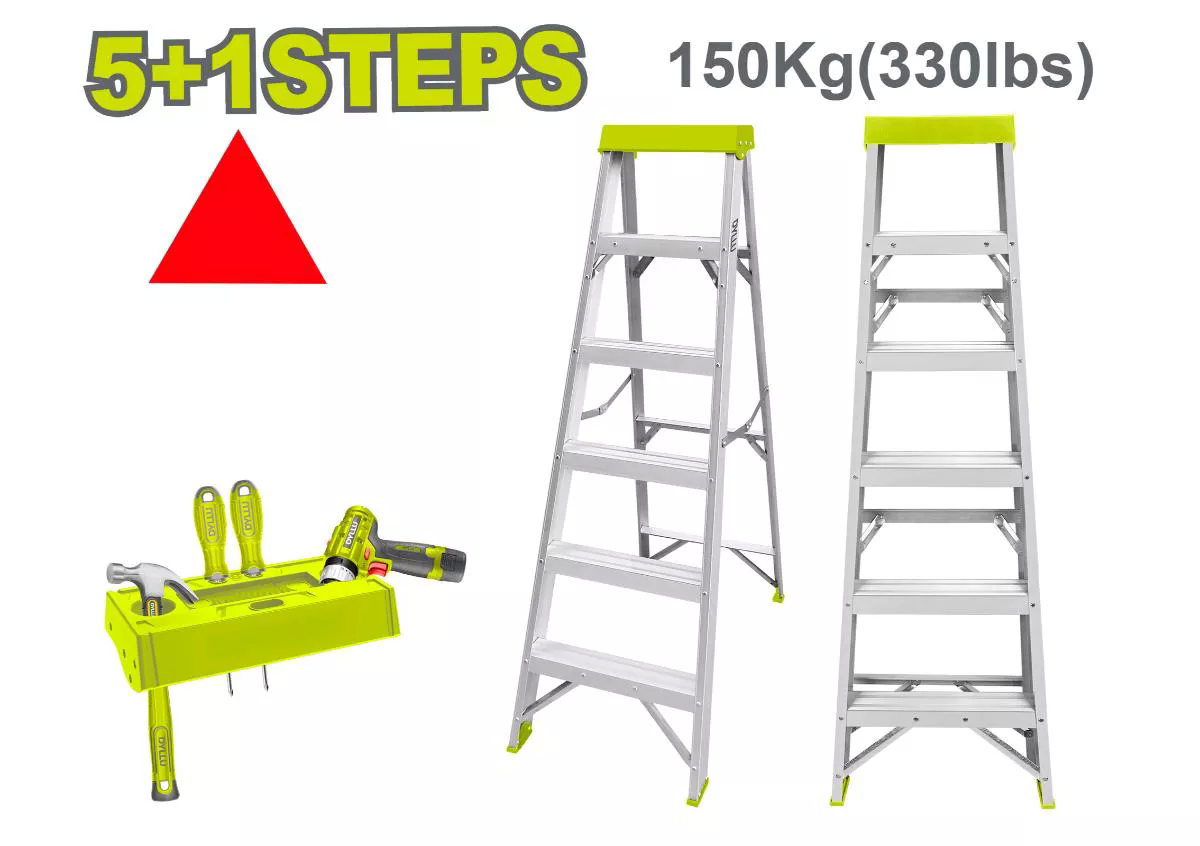 Սանդուղք միակողմանի 5+1 քայլ, 150 կգ DYLLU DTLD2H05