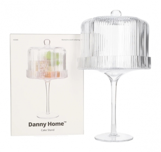 Տարա թխվածքի ապակյա ակոսներով Danny Home CB-252 ոտիկով/կափարիչով
