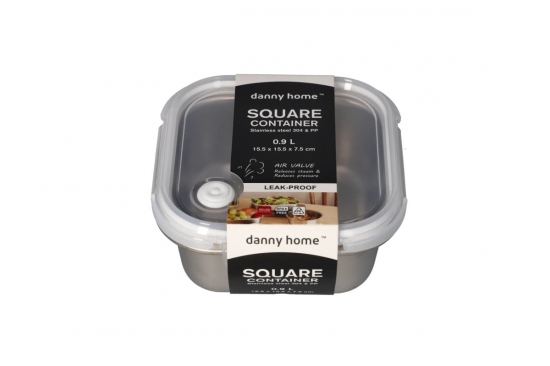 Տարա մետաղ պլաստ կափարիչով օդափոխիչով Danny Home SS146-2 