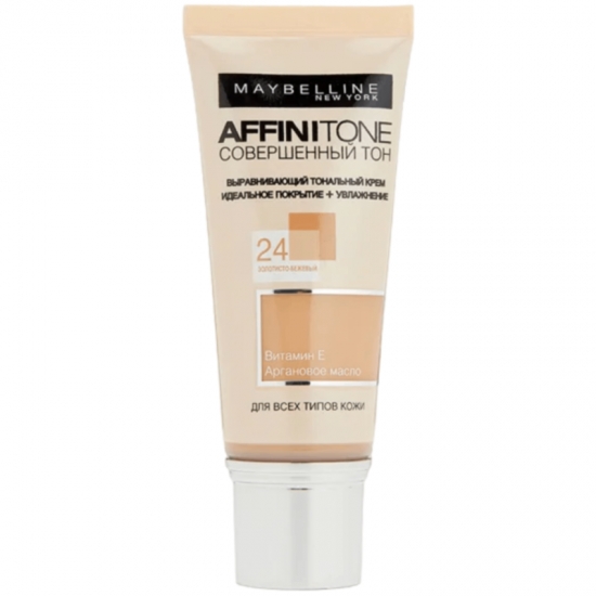 Կրեմ տոնային  Affinitone բոլոր տեսակի մաշկի համար  30մլ 24 Золотисто Бежевый