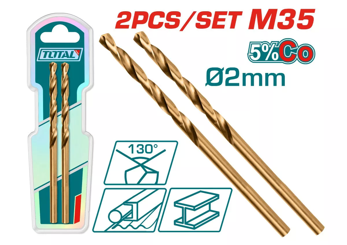 Հարվածային գայլիկոն մետաղի (2 հատ) 2մմ TOTAL TAC11202001 100717