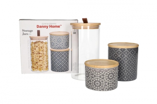Հավաքածու խոհանոցային  փայտե կափարիչով Danny Home T08-24 