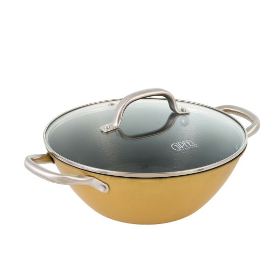 Թավա վոկ ապակյա կափարիչով GIPFEL Selekt orange 2145 
