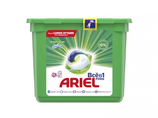 Լվացքի պատիճ Ariel All in 1 Pods White & Color