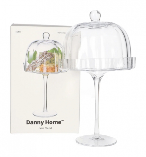 Տարա թխվածքի ապակյա Danny Home CB-251 17*19.9սմ ոտիկով/կափարիչով 