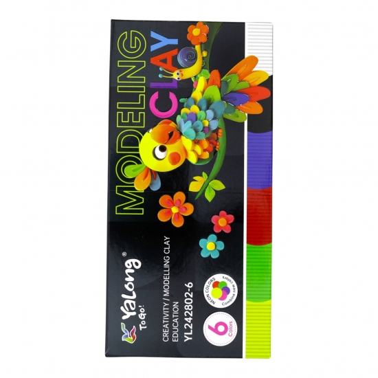 Պլաստիլին Yalong neon 242802-6  