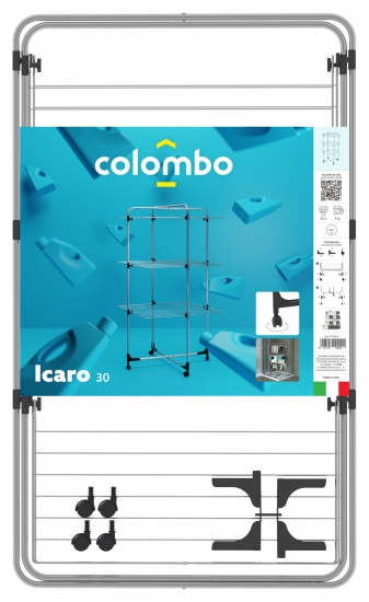Լվացքի չորանոց Colombo Icaro անիվներով ST194/3 
