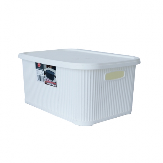 Զամբյուղ պլաստ ակոսներով և կափարիչով elif 377 
