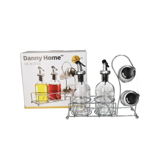 Հավաքածու ապակե ձեթի/քացախի/աղի/պղպեղի Danny Home SD-004 
