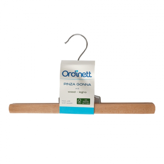 Կախիչ+բռնակ հագուստի փայտե Ordinett 3604020546FSC 3040