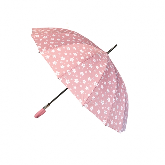 Կանացի անձրևանոց ծաղկավոր կիսաավտոմատ՝ կոր բռնակով 11-17 RST1400